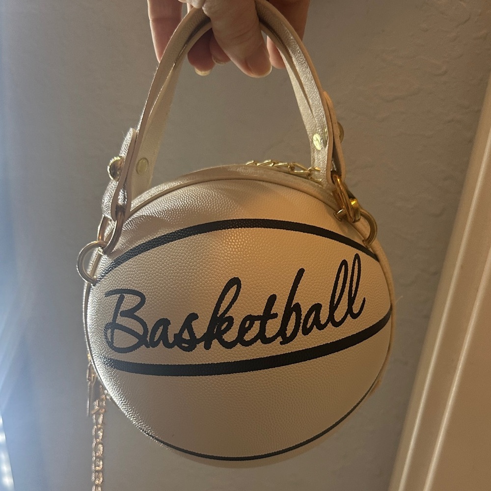 Chic Cream Basketball Mini Bag